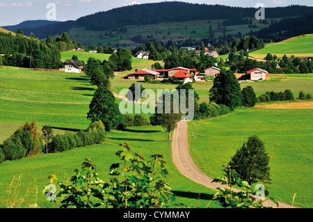 Germany, Black Forest: Typical village in the Highlands of Bernau Stock Photo