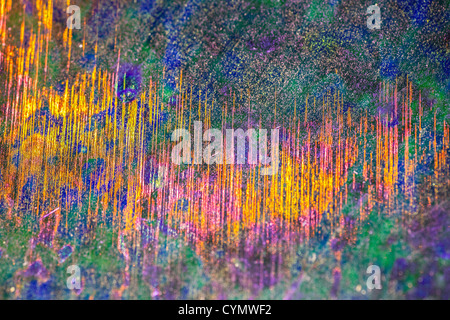 Closeup detail of brilliant luminous colorful abstract Stock Photo