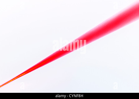 Red laser beam Stock Photo