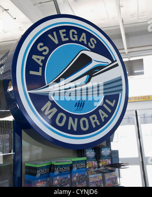 Las Vegas Monorail sign Stock Photo