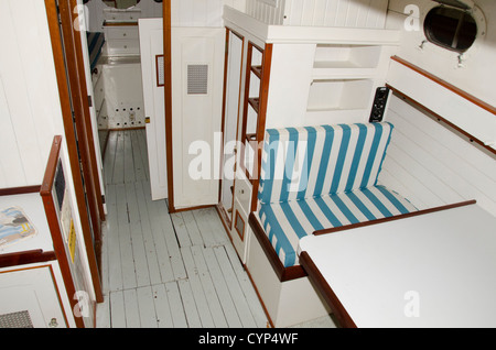 New York, Thousand Islands, St. Lawrence River. Clayton, antique boat Museum. Classic inboard vintage boat. Stock Photo