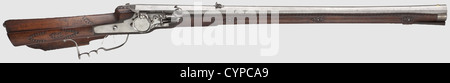 Klett Rifles A rare matchlock target rifle,Cornelius Klett,Salzburg,dated 1671 ...