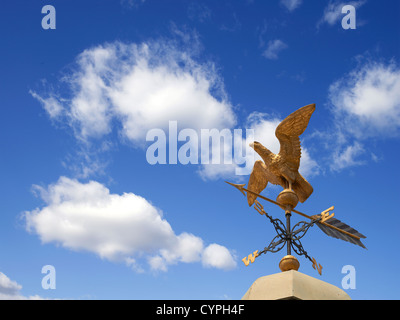 Eagle weather vane Stock Photo