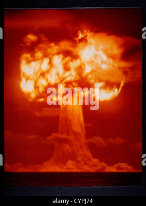 First Test Explosion of Atomic Bomb, Alamogordo, New Mexico, USA, 1945 Stock Photo