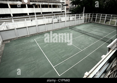 old tennis court Stock Photo - Alamy