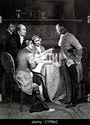 what happened at the drafting of the declaration of independence in 1776