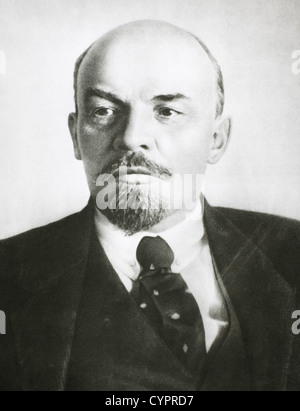Vladimir Ilyich Lenin (1870-1924), Russian Revolutionary, Founder of the Bolshevik Party, and Premier of the Soviet Union, 1922 Stock Photo