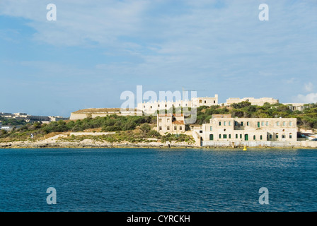 Houses on an island, Malta Stock Photo
