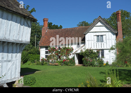 Summer at Lower Brockhampton Manor near Bromyard, Worcestershire, England, UK Stock Photo