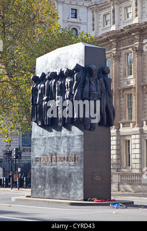 London, Whitehall   The Women of World War II memorial Stock Photo