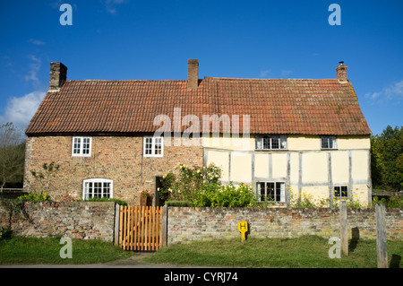 The village of Frampton on Severn timber framed cottage near Gloucester, Gloucestershire, England, UK Stock Photo