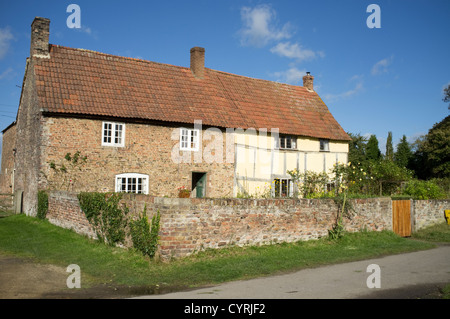 The village of Frampton on Severn timber framed cottage near Gloucester, Gloucestershire, England, UK Stock Photo