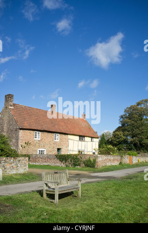 The village of Frampton on Severn timber framed cottage near Gloucester, Gloucestershire, England, UK Stock Photo