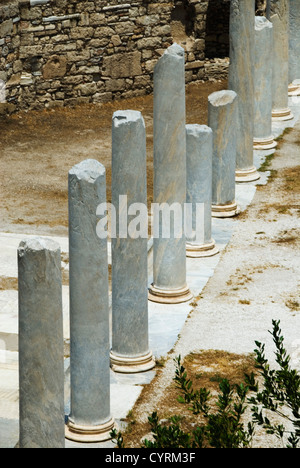 Columns in the courtyard, Roman Agora, Athens, Greece Stock Photo