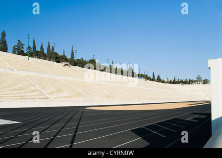 Interiors of a stadium, Olympic Stadium, Athens, Greece Stock Photo