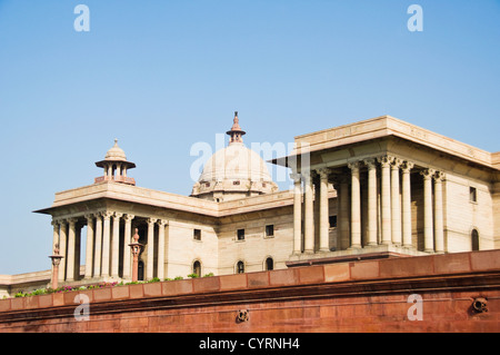 Low angle view of a government building, Rashtrapati Bhavan, New Delhi, India Stock Photo
