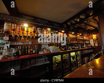 The interior of Ye Olde Smugglers Inne in Alfriston,England. Stock Photo