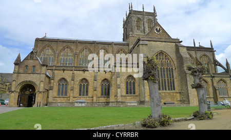Sherborne Abbey in Dorset, England. Stock Photo