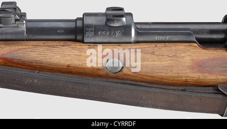 A German Waffen-SS rifle scope Opticotechna with frog mount coded 