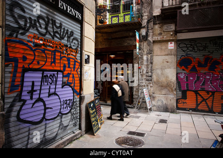 El Born Quarter. Barcelona. Catalonia. Spain. Stock Photo