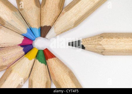 Wooden pencils Stock Photo