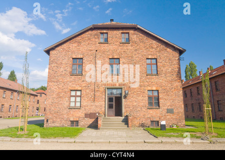 fascist extermination camp, Auschwitz Birkenau ,Poland Stock Photo