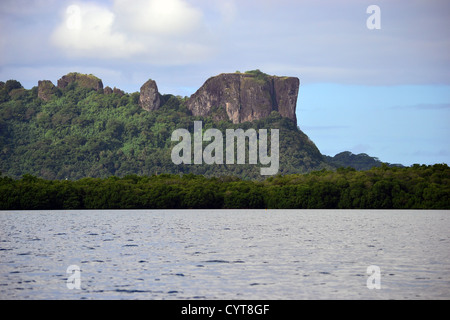 Sokehs Ridge, natural landmark of Pohnpei Island, Federated States of Micronesia Stock Photo
