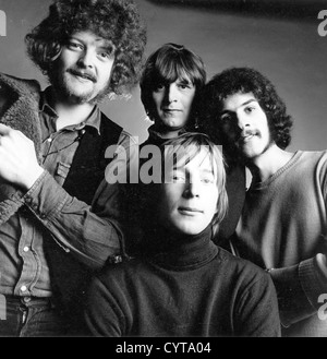 BLODWYN PIG Promotional photo of UK blues-rock group about 1968 with Mick Abrahams at left Stock Photo
