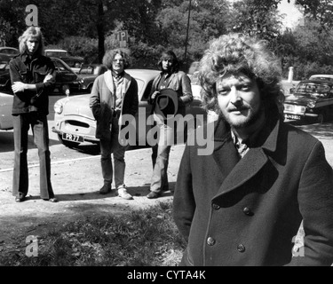BLODWYN PIG Promotional photo of UK blues-rock group about 1968 with Mick Abrahams at left Stock Photo
