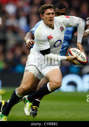 ALEX GOODE ENGLAND V FIJI RU TWICKENHAM MIDDLESEX ENGLAND 10 November 2012 Stock Photo