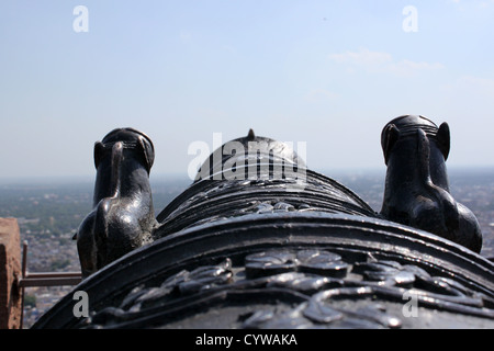 cannon,  artillery used by rajpuths for defence.Mehrangarh fort Jodhpur Rajasthan india Stock Photo