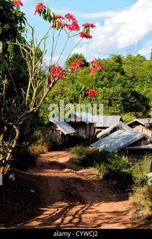 LUANG NAMTHA, Laos - A small village in Luang Namtha province in northern Laos. Stock Photo