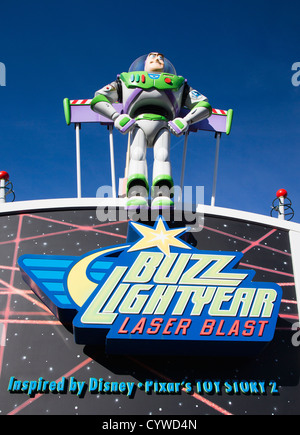 Buzz Lightyear Laser Blast Ride at Disneyland Paris (Euro Disney) Stock Photo