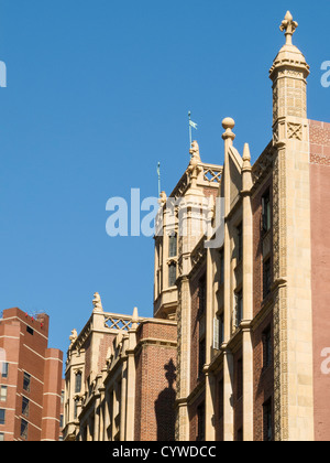 Rooftop Details, Tudor City, NYC Stock Photo