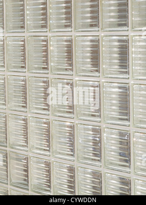 Close-Up, Glass Brick Wall, USA Stock Photo