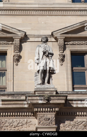 Statue of Georges Louis Leclerc, comte de Buffon (1708 - 1788).French eighteenth century naturalist, mathematician, cosmologist, Stock Photo