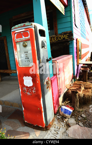 fuel station on the famous sixty six road Stock Photo