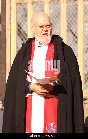 Reverend Prebendary Alastair Wheeler Church of England vicar of St Cuthbert's church in Wells, Somerset UK Stock Photo