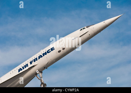 Supersonic airliner Aérospatiale-BAC Concorde, Air France - Auto & Technik Museum Sinsheim South Germany Stock Photo