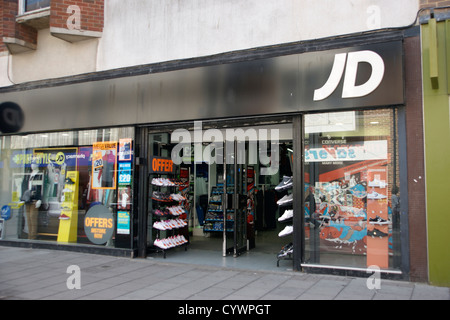 J D Sports high street retailers Worthing West Sussex UK Stock Photo