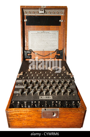 German WWII Enigma Code Machine Keyboard At Discovery Museum Newcastle ...