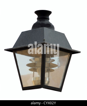 Antique lantern isolated on white background. Stock Photo