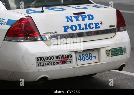 NYPD Chevrolet Impala Police Car near subway in New York City USA Stock ...