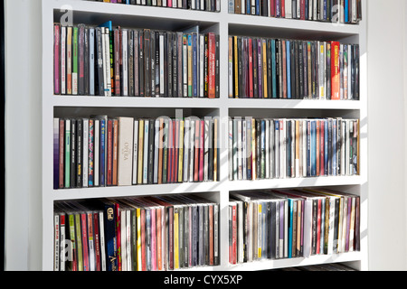 CD shelves Stock Photo