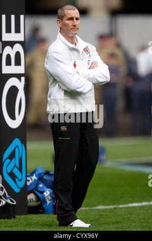 STUART LANCASTER ENGLAND RU HEAD COACH TWICKENHAM MIDDLESEX ENGLAND 10 November 2012 Stock Photo