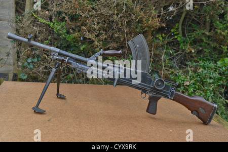 ORIGINAL1942 SAS USED BREN GUN Stock Photo