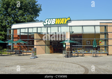 Subway Restaurant Stock Photo