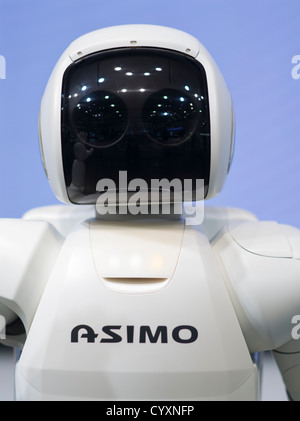 Honda's ASIMO robot at the Honda Welcome Plaza, Aoyama, Tokyo A.S.I.M.O. = Advanced Step in Innovative Mobility Stock Photo