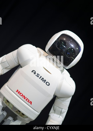 Honda's ASIMO robot at the Honda Welcome Plaza, Aoyama, Tokyo A.S.I.M.O. = Advanced Step in Innovative Mobility Stock Photo