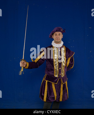 Actors from play The Taming of the Shrew is a comedy by William Shakespeare Stock Photo